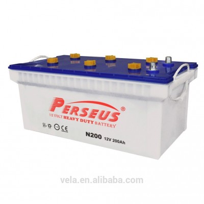 VELA POWER Chinese Factory Wholesale High Quality Performance Capacity CCA Dry Cell Rechargeable Battery N200 12V 200AH