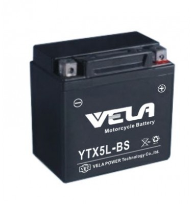 12v 5ah motorcycle battery YTX5L-BS 12v 5ah 20hr battery