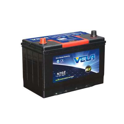 Matenance free JIS standard 12V 75Ah car battery