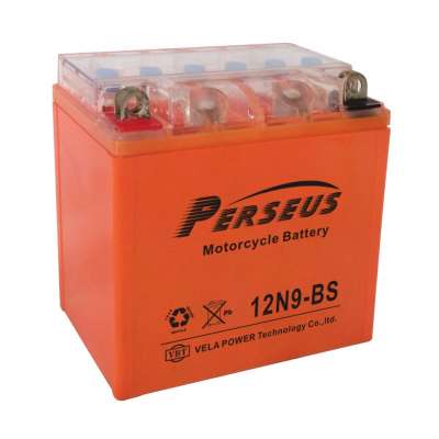 Rechargeable Sealed Lead Acid Battery 12v 9ah, Good Price 12N9-BS Motorcycle Battery, MotorcycleParts