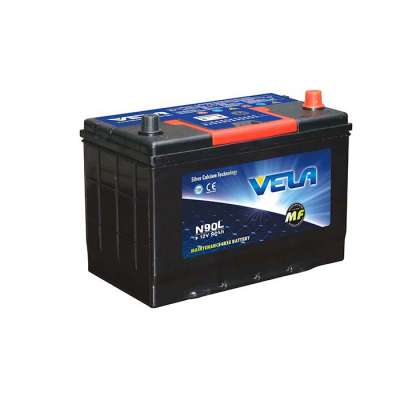 Japanese wet N90 12v 90ah rocket battery from car